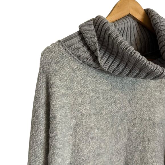 Free People Milo Gray Oversized Knit Turtleneck Pullover Sweater Size Small - Picture 6 of 13